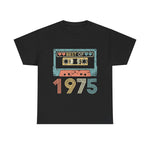 Custom T-Shirt - 1975 Love Retro Unisex Heavy Cotton Tee by Mynameispod