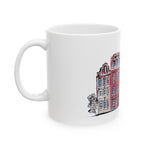 Custom Mug - Amsterdam Skyline Ceramic Mug by Mynameispod
