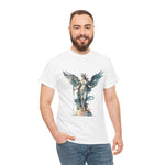 Unisex angel graphic tee featuring a stunning artistic design, perfect for casual wear. Custom t-shirt by My Name Is POD.