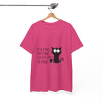 Custom T-Shirt - Catty Cool Tee - Everything's Fine by Mynameispod