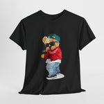 Custom T-Shirt - Chill Bear Hip - Hop Cotton Tee by Mynameispod