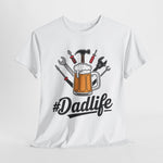 Custom T-Shirt - Dad Life Heavy Cotton Tee, Funny Dad Shirt, Gift for Father's Day, Unisex Tee, Casual Wear, Dad Joke Shirt by Mynameispod