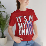 Custom T-Shirt - DNA Vibe Unisex Tee - Short Sleeve Jersey Shirt by Mynameispod