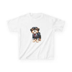 Custom Kids clothes - Doggie Dapper Kids Tee - Perfect for Pup Lovers! by Mynameispod