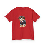 Custom Kids clothes - Doggie Dapper Kids Tee - Perfect for Pup Lovers! by Mynameispod