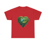 Custom T-Shirt - Eco - Love Heart: Sustainable Design for a Greener Tomorrow by Mynameispod