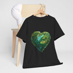 Custom T-Shirt - Eco - Love Heart: Sustainable Design for a Greener Tomorrow by Mynameispod