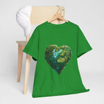 Custom T-Shirt - Eco - Love Heart: Sustainable Design for a Greener Tomorrow by Mynameispod