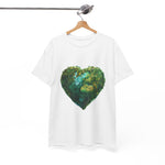 Custom T-Shirt - Eco - Love Heart: Sustainable Design for a Greener Tomorrow by Mynameispod