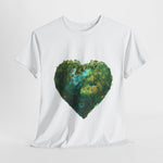 Custom T-Shirt - Eco - Love Heart: Sustainable Design for a Greener Tomorrow by Mynameispod