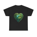 Custom T-Shirt - Eco - Love Heart: Sustainable Design for a Greener Tomorrow by Mynameispod