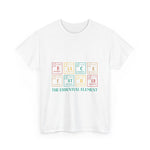 Custom T-Shirt - Essential Element Unisex Cotton Tee, Perfect for Science Lovers, Casual Wear, Gifts for Dad, Environmental Enthusiasts, Father's Day by Mynameispod