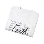 Custom T-Shirt - Faithful Threads Unisex Ultra Cotton Tee by Mynameispod