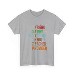 Custom T-Shirt - Father Role Model Tee, Gift for Dad, Unisex Cotton Shirt, Father's Day Present, Family Reunion Apparel, Everyday Wear by Mynameispod