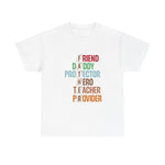 Custom T-Shirt - Father Role Model Tee, Gift for Dad, Unisex Cotton Shirt, Father's Day Present, Family Reunion Apparel, Everyday Wear by Mynameispod