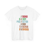 Custom T-Shirt - Father Role Model Tee, Gift for Dad, Unisex Cotton Shirt, Father's Day Present, Family Reunion Apparel, Everyday Wear by Mynameispod