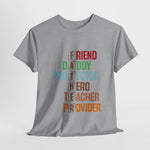 Custom T-Shirt - Father Role Model Tee, Gift for Dad, Unisex Cotton Shirt, Father's Day Present, Family Reunion Apparel, Everyday Wear by Mynameispod