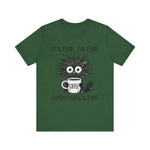 Custom T-Shirt - Fine & Funny Coffee Tee - Unisex Jersey Shirt by Mynameispod