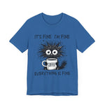 Custom T-Shirt - Fine & Funny Coffee Tee - Unisex Jersey Shirt by Mynameispod