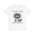 Custom T-Shirt - Fine & Funny Coffee Tee - Unisex Jersey Shirt by Mynameispod