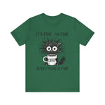 Custom T-Shirt - Fine & Funny Coffee Tee - Unisex Jersey Shirt by Mynameispod