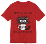 Custom T-Shirt - Fine & Funny Coffee Tee - Unisex Jersey Shirt by Mynameispod