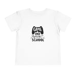 Custom Kids clothes - Game Over to School Toddler Tee - Fun Shirt for Back to School & Gamers by Mynameispod