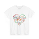 Custom T-Shirt - Heartwarming Pop Tee, Unisex Heavy Cotton Tee, Gift for Dad, Birthday Shirt, Father's Day Gift, Love & Family by Mynameispod