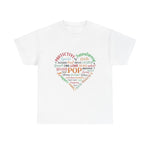 Custom T-Shirt - Heartwarming Pop Tee, Unisex Heavy Cotton Tee, Gift for Dad, Birthday Shirt, Father's Day Gift, Love & Family by Mynameispod