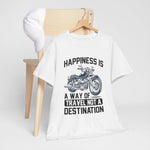 Custom T-Shirt - Joyful Journeys: Travel with a Happy Heart by Mynameispod