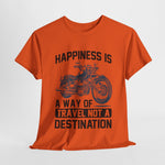 Custom T-Shirt - Joyful Journeys: Travel with a Happy Heart by Mynameispod