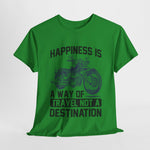 Custom T-Shirt - Joyful Journeys: Travel with a Happy Heart by Mynameispod