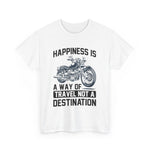 Custom T-Shirt - Joyful Journeys: Travel with a Happy Heart by Mynameispod