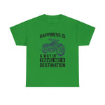 Custom T-Shirt - Joyful Journeys: Travel with a Happy Heart by Mynameispod