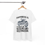 Custom T-Shirt - Joyful Journeys: Travel with a Happy Heart by Mynameispod