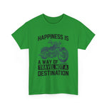 Custom T-Shirt - Joyful Journeys: Travel with a Happy Heart by Mynameispod