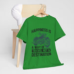Custom T-Shirt - Joyful Journeys: Travel with a Happy Heart by Mynameispod