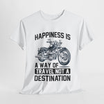 Custom T-Shirt - Joyful Journeys: Travel with a Happy Heart by Mynameispod