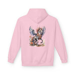 Custom Hoodie - Magical Winged Horse Fleece Hoodie, Unisex Hoodie, Cozy Sweatshirt, Fantasy Apparel, Gift for Animal Lovers, Unique Design by Mynameispod