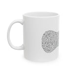 Custom Mug - Melodic Sips: Ceramic Guitar Vibes Mug by Mynameispod