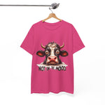 Custom T-Shirt - Moodless Cow Tee by Mynameispod