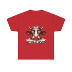 Custom T-Shirt - Moodless Cow Tee by Mynameispod