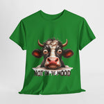 Custom T-Shirt - Moodless Cow Tee by Mynameispod