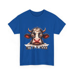 Custom T-Shirt - Moodless Cow Tee by Mynameispod