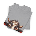 Custom T-Shirt - Moodless Cow Tee by Mynameispod