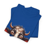 Custom T-Shirt - Moodless Cow Tee by Mynameispod
