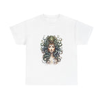 Custom T-Shirt - Mystical Medusa Tee - Unisex Heavy Cotton Shirt, Edgy Fashion, Casual Outfit, Unique Gift, Statement Piece by Mynameispod