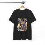 Custom T-Shirt - Mythical Guardian Unisex Heavy Cotton Tee, Graphic Tee, Angel Design Shirt, Fantasy Apparel, Gifts for Him/Her, Casual Wear by Mynameispod