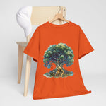 Custom T-Shirt - Nature - Inspired Unisex Heavy Cotton Tee - Majestic Tree Design by Mynameispod