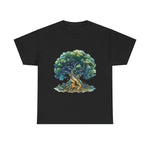 Custom T-Shirt - Nature - Inspired Unisex Heavy Cotton Tee - Majestic Tree Design by Mynameispod